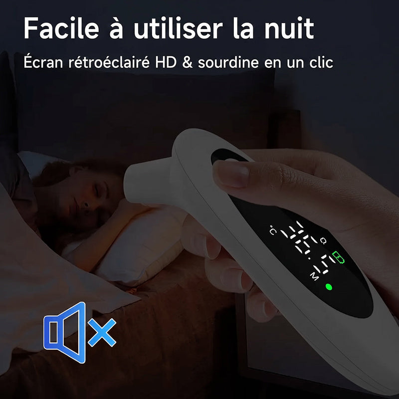 Thermomètre Auriculaire et Frontal Rechargeable PulSiqe