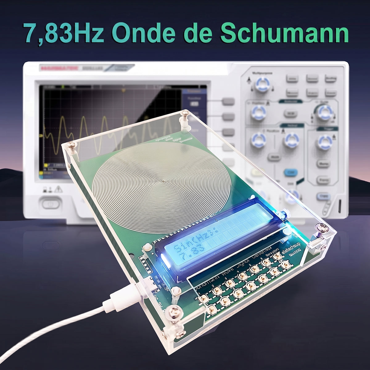 Générateur de Résonance de Schumann AetheLyx 0,01 Hz - 100 kHz