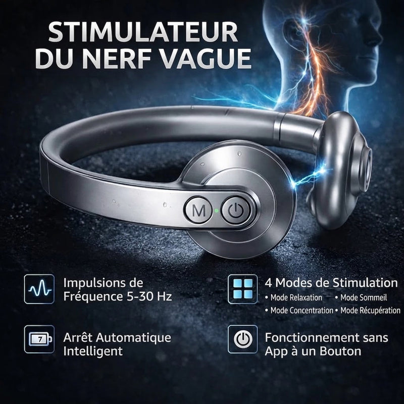 VagoPulse Stimulateur Nerf Vague Anti-Stress & Sommeil