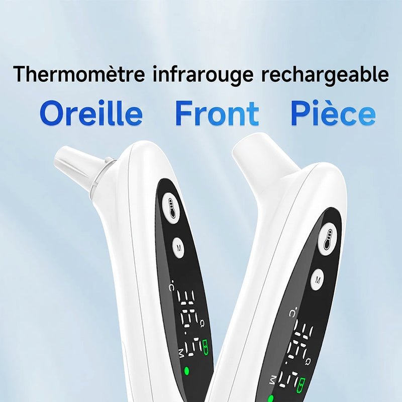 Thermomètre Auriculaire et Frontal Rechargeable PulSiqe