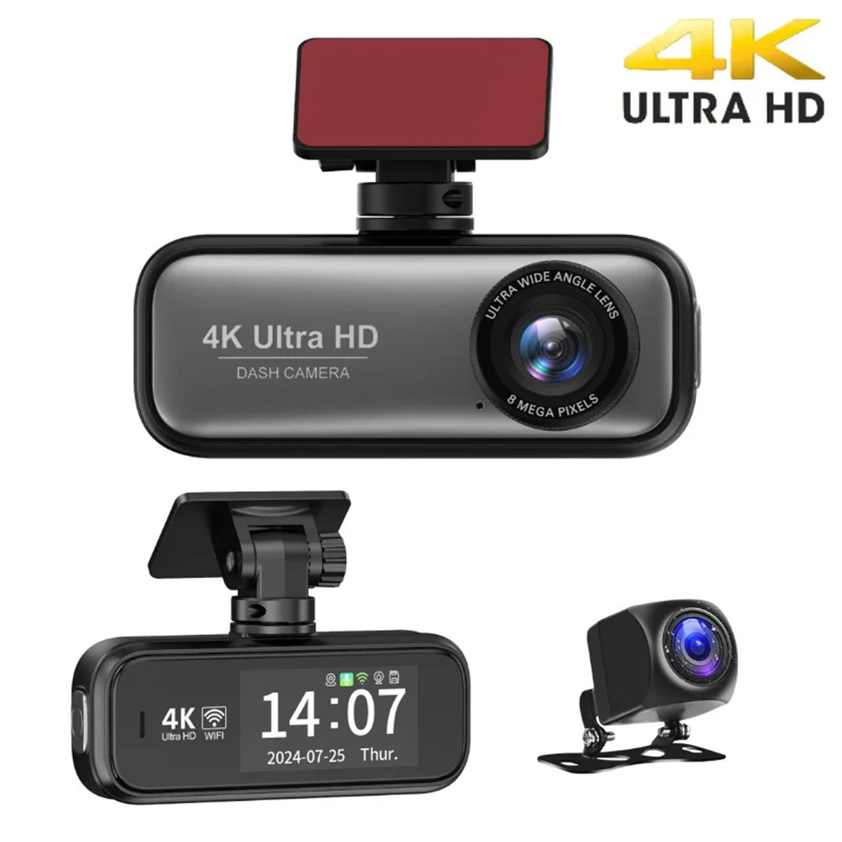 DashyLynk Dashcam Sans Fil 4K UHD avec GPS et Surveillance Parking