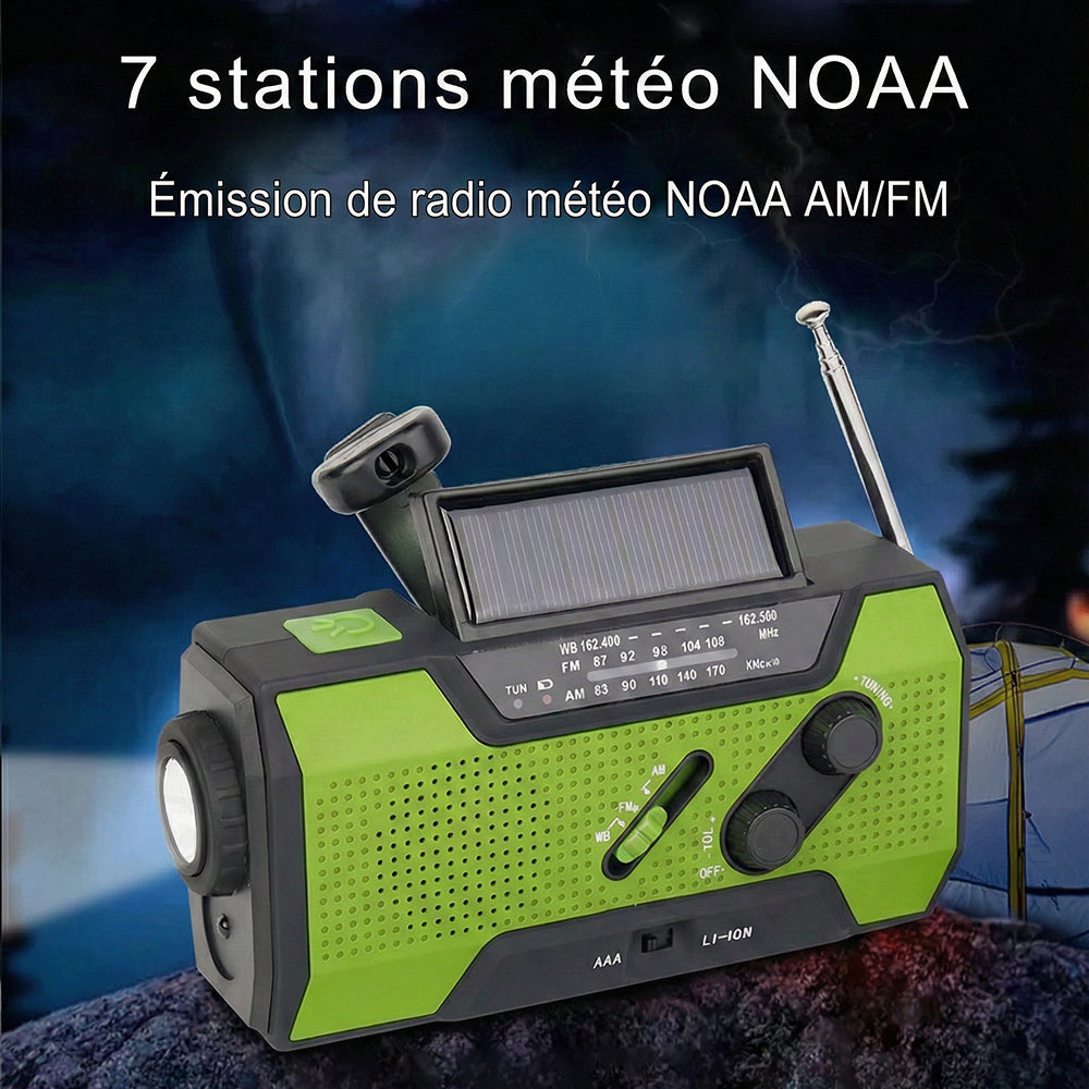 AlerSkyo Radio De Survie Dynamo Solaire et Torche d'Urgence
