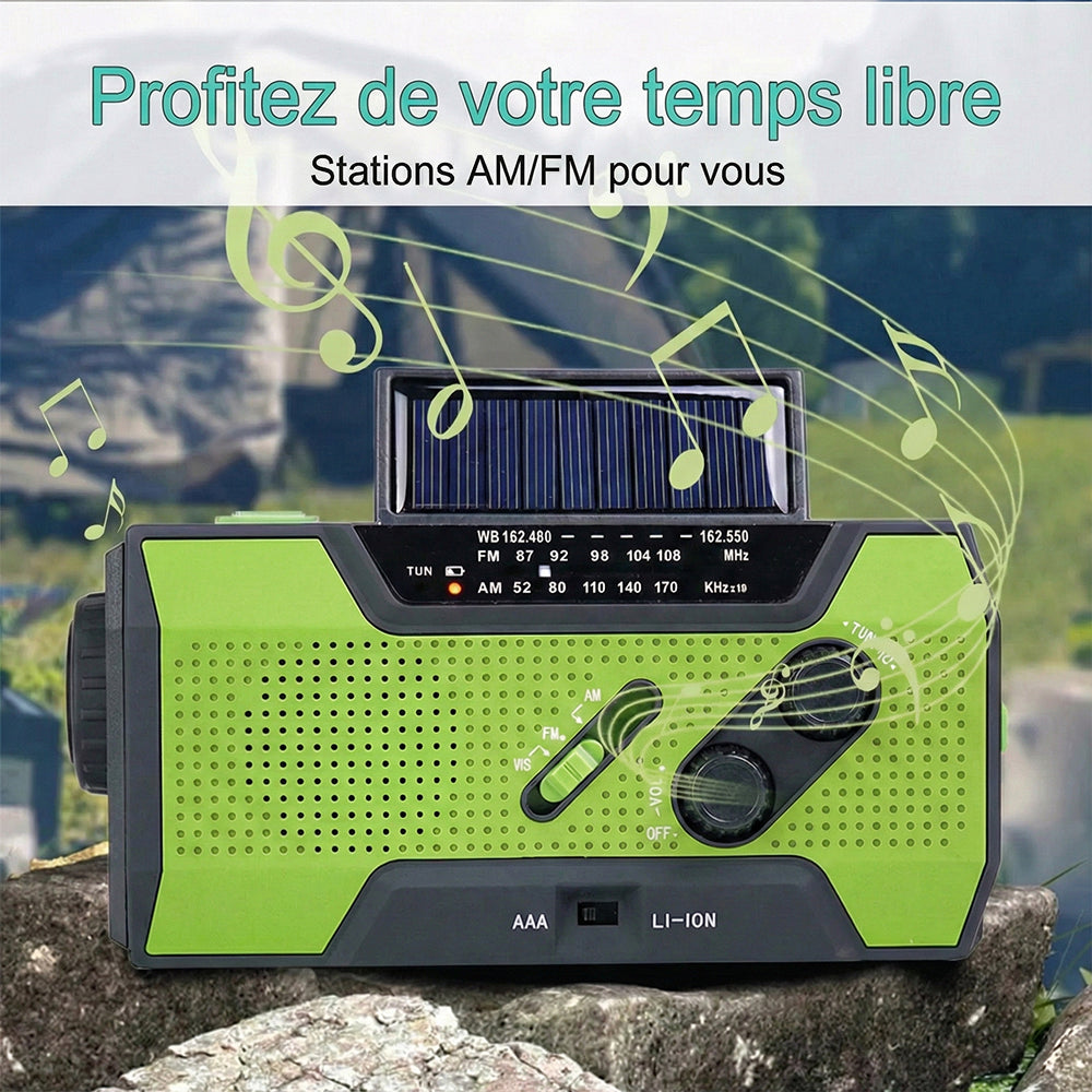 AlerSkyo Radio De Survie Dynamo Solaire et Torche d'Urgence
