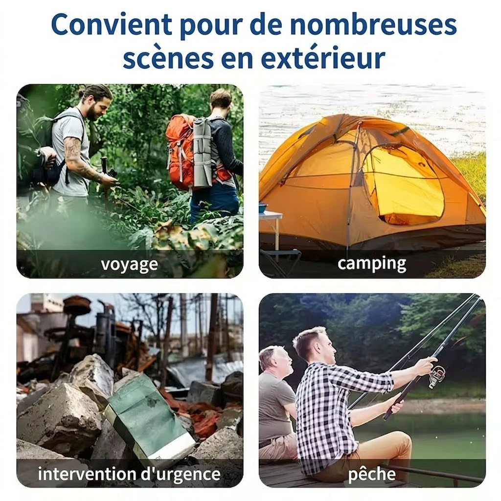 AquaZipo - Filtre à Eau de Survie et Gourde Filtrante 0.01 Micron