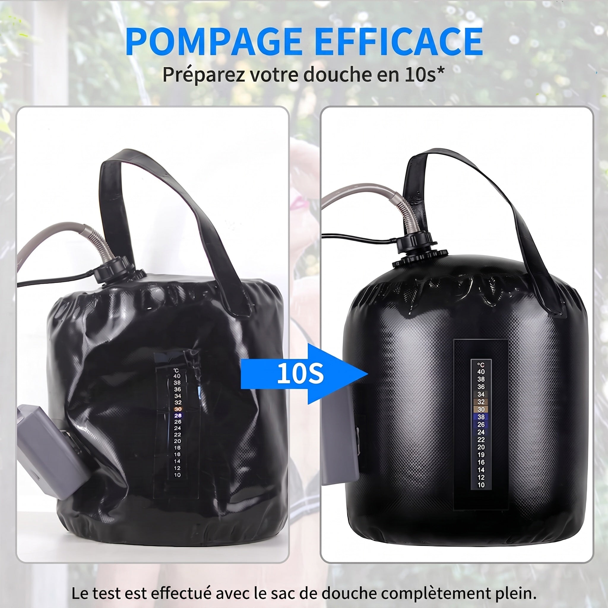 Douche Portable Camping Rechargeable USB ClinyShowe