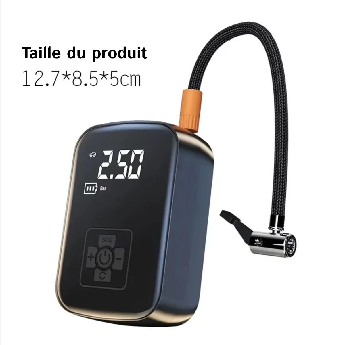 Gonfleur de Pneu Portable BlitzoPum - Débit 70L/min & Arrêt IA