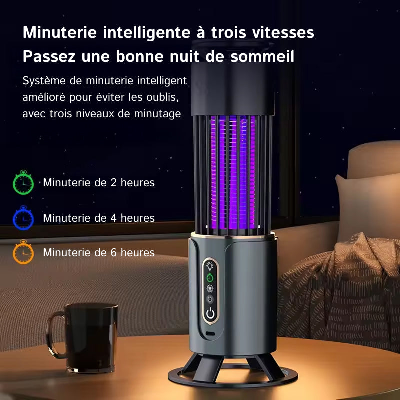 BugyTrapox Piège à Moustique Électrique 3000V UV 200m² Silencieux