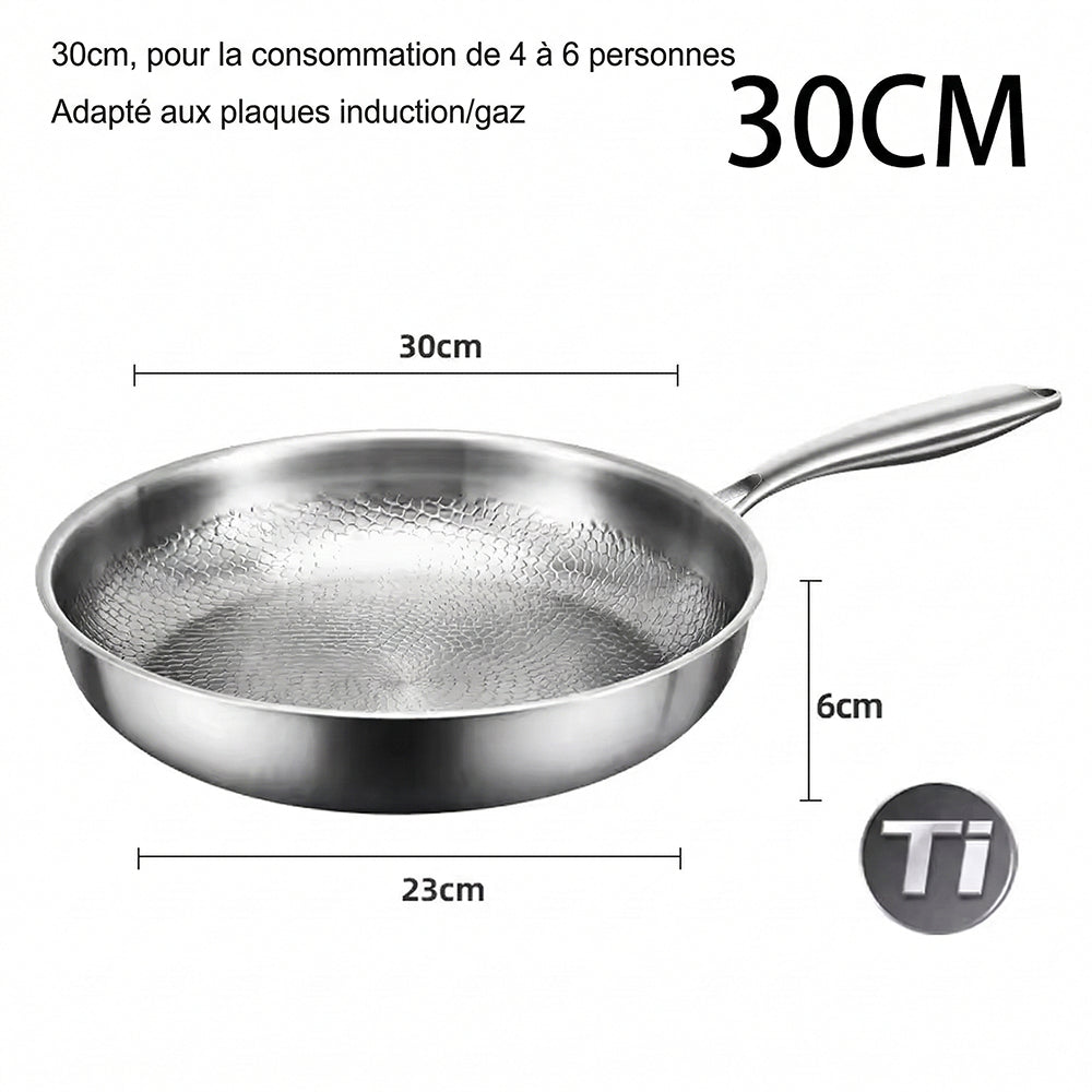 Poêle en Titane Crisporia Antiadhésive Sans Produits Chimiques