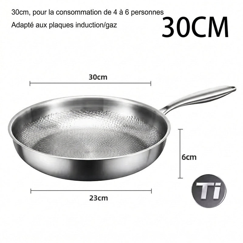 Poêle en Titane Crisporia Antiadhésive Sans Produits Chimiques