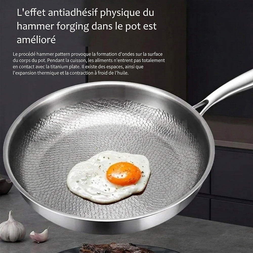 Poêle en Titane Crisporia Antiadhésive Sans Produits Chimiques