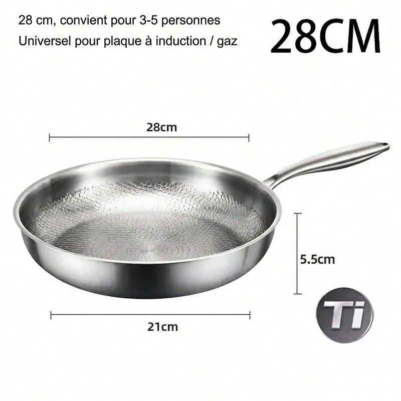 Poêle en Titane Crisporia Antiadhésive Sans Produits Chimiques