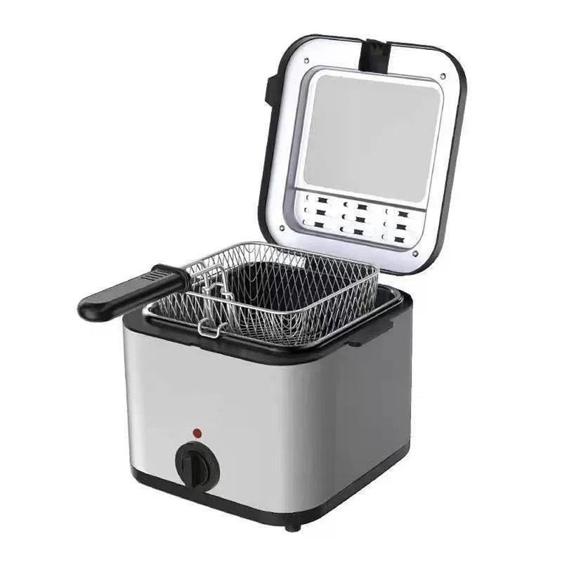 CryspiPro Friteuse Électrique 2,5L Inox 1000W Antiadhésive