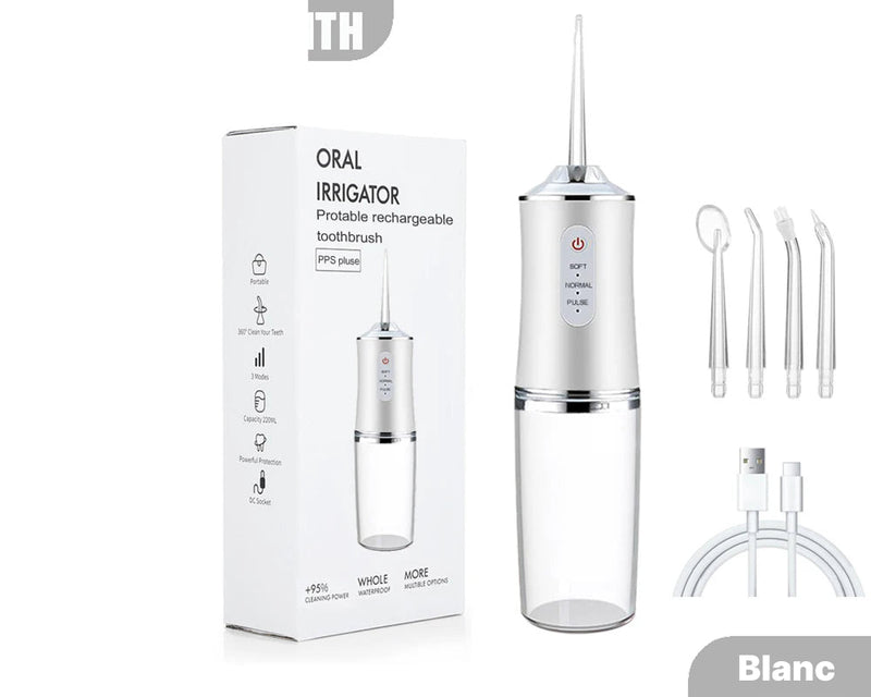 AquaBriska Jet Dentaire Sans Fil & Hydropulseur Portable