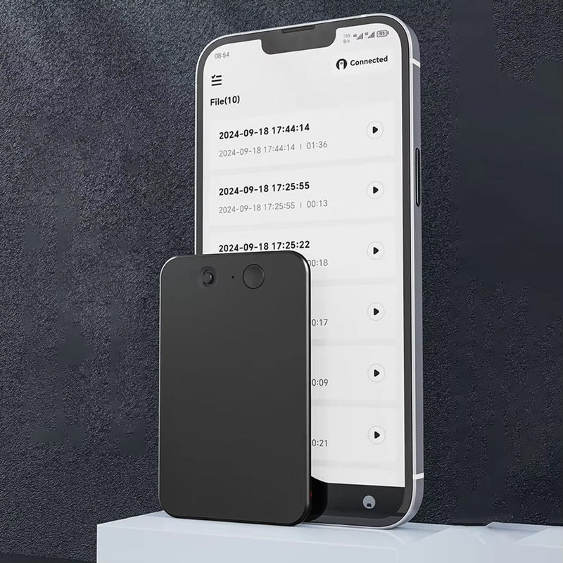EchoScrib Dictaphone Enregistreur Vocal IA et Transcription