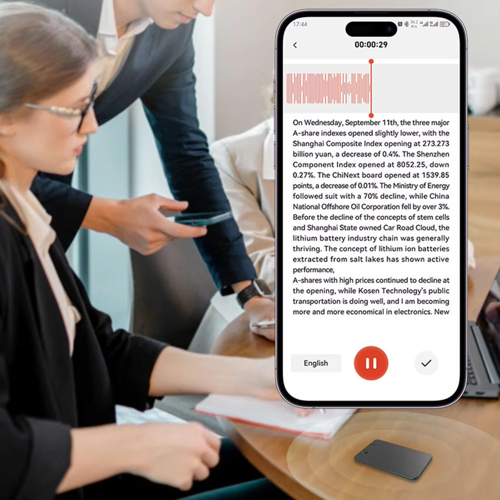 EchoScrib Dictaphone Enregistreur Vocal IA et Transcription