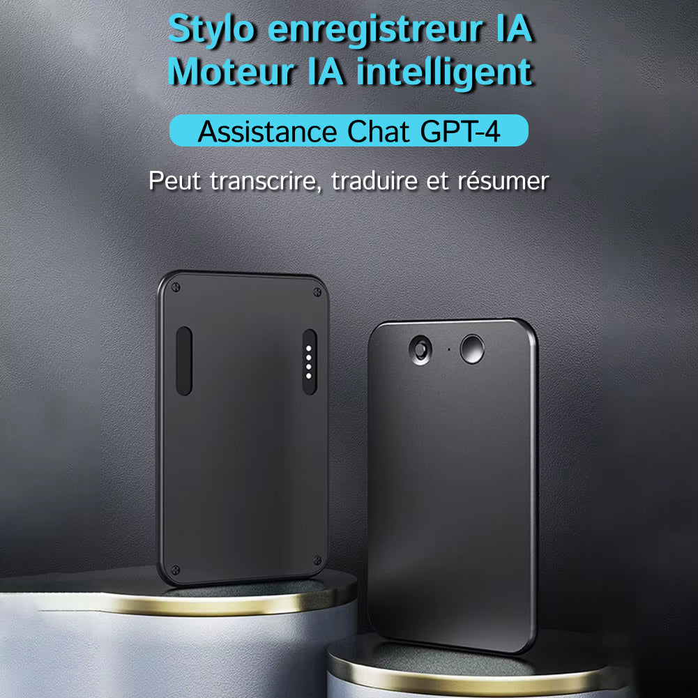 EchoScrib Dictaphone Enregistreur Vocal IA et Transcription