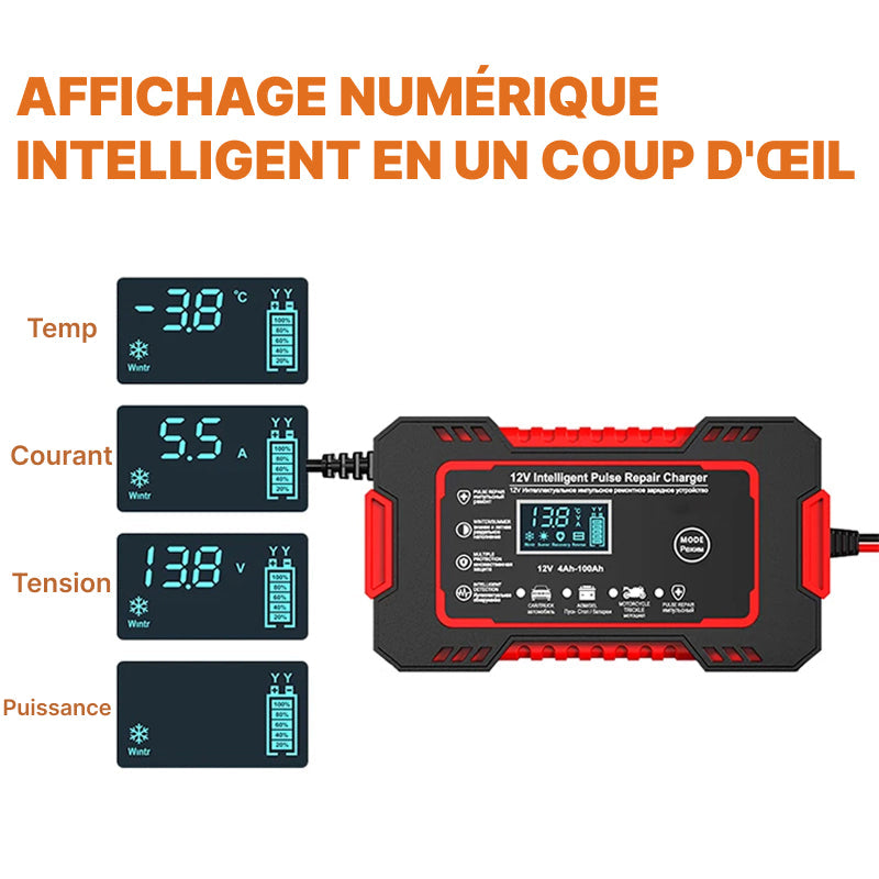 Chargeur de Batterie Voiture Intelligent 12V EneroGolt
