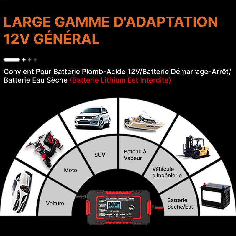 Chargeur de Batterie Voiture Intelligent 12V EneroGolt