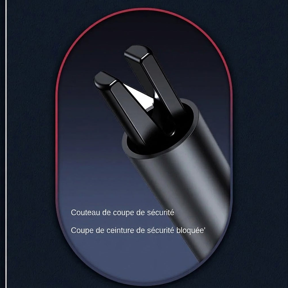 GlasiTeki Brise-Vitre et Coupe-Ceinture Outil Sécurité Auto 2-en-1