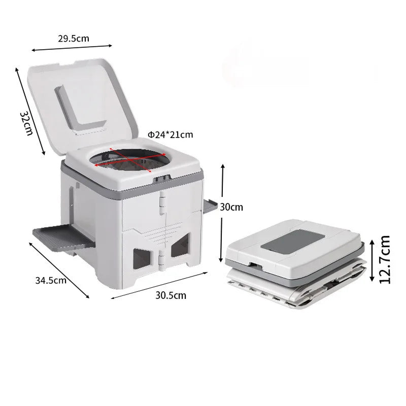HushiPot | Toilettes De Camping Pliables Tout-Terrain 3-en-1