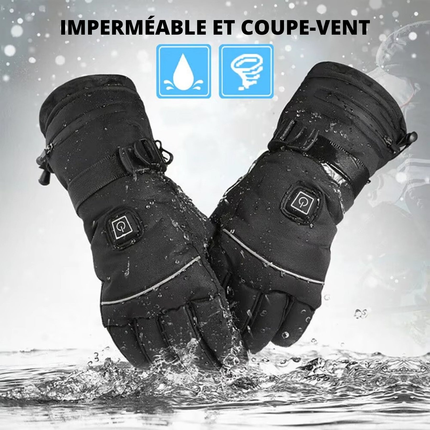 InnoWam – Gants Chauffants Intelligents Étanche 5 Doigts