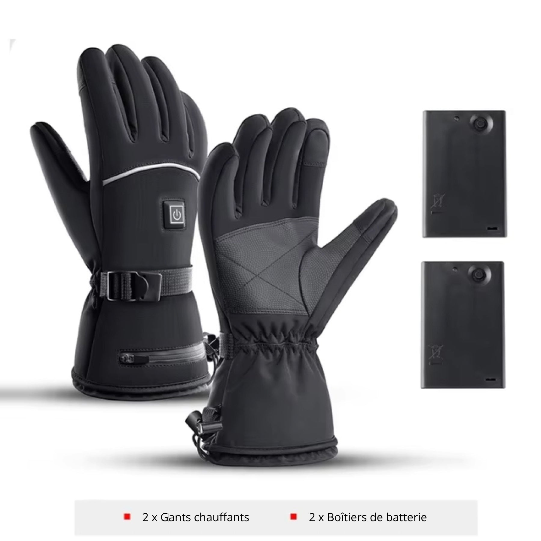 InnoWam – Gants Chauffants Intelligents Étanche 5 Doigts