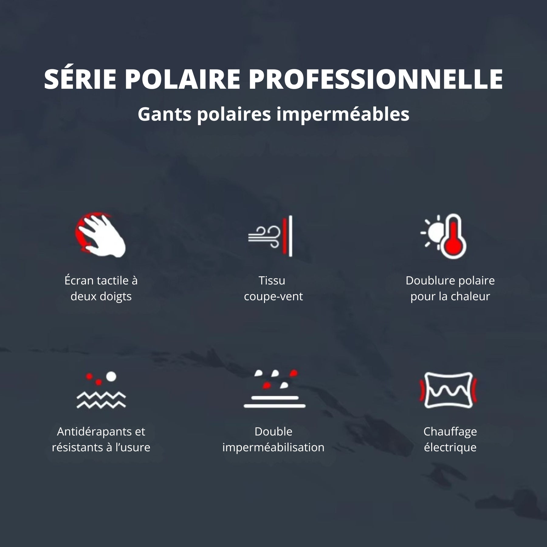 InnoWam – Gants Chauffants Intelligents Étanche 5 Doigts