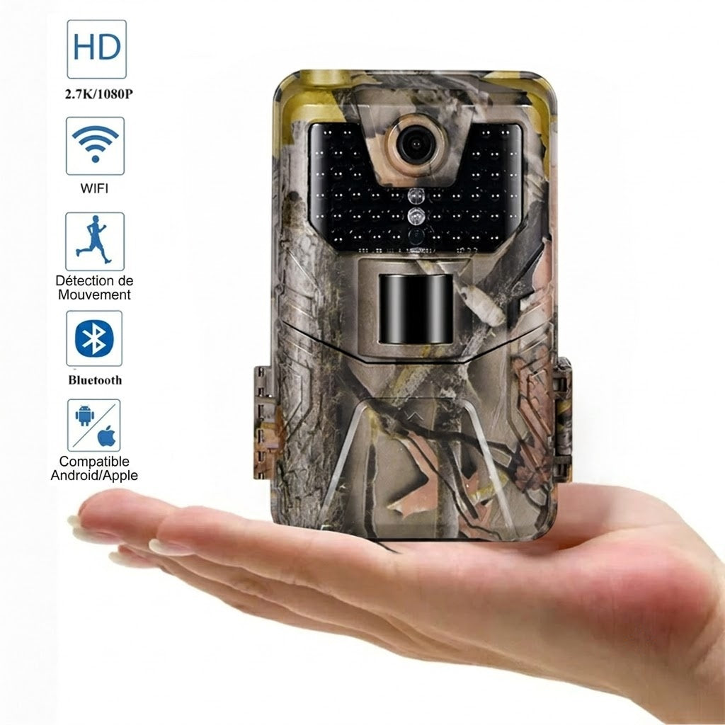 MosSnapie Caméra Faune Sauvage & Animaux de Jardin 4K WiFi