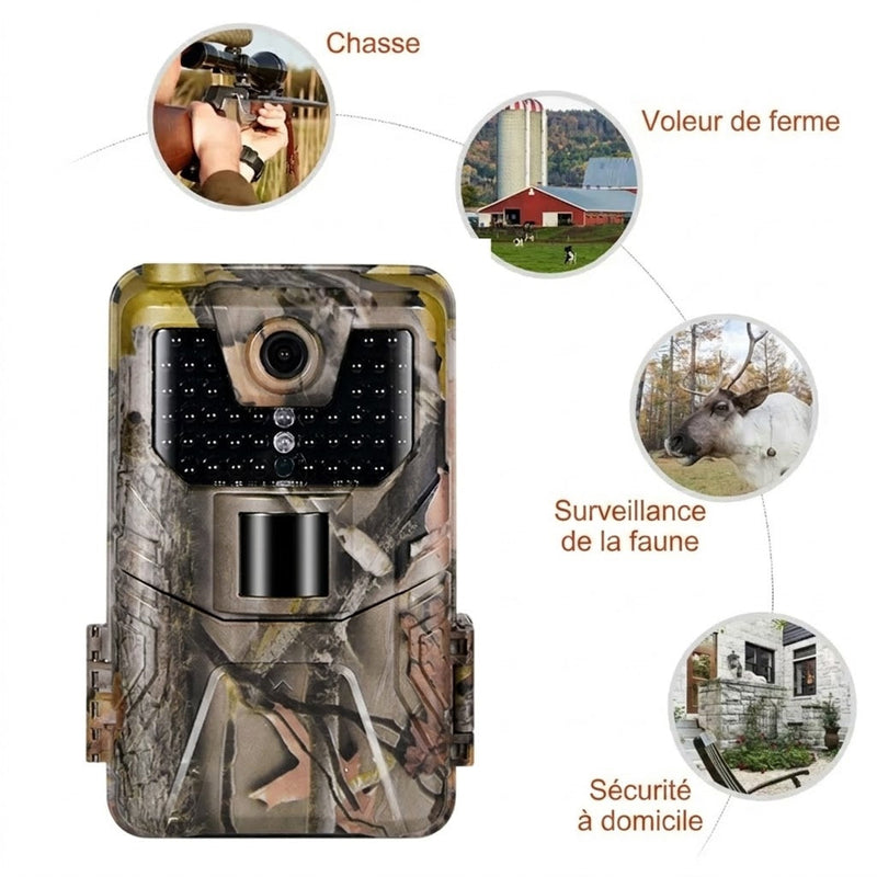 MosSnapie Caméra Faune Sauvage & Animaux de Jardin 4K WiFi