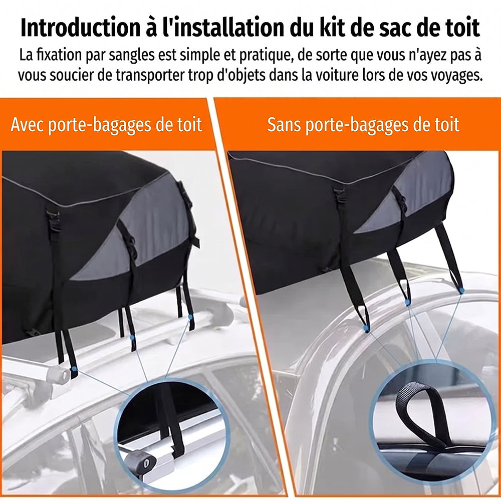 StowRaxi Coffre De Toit Souple Imperméable Oxford 600D