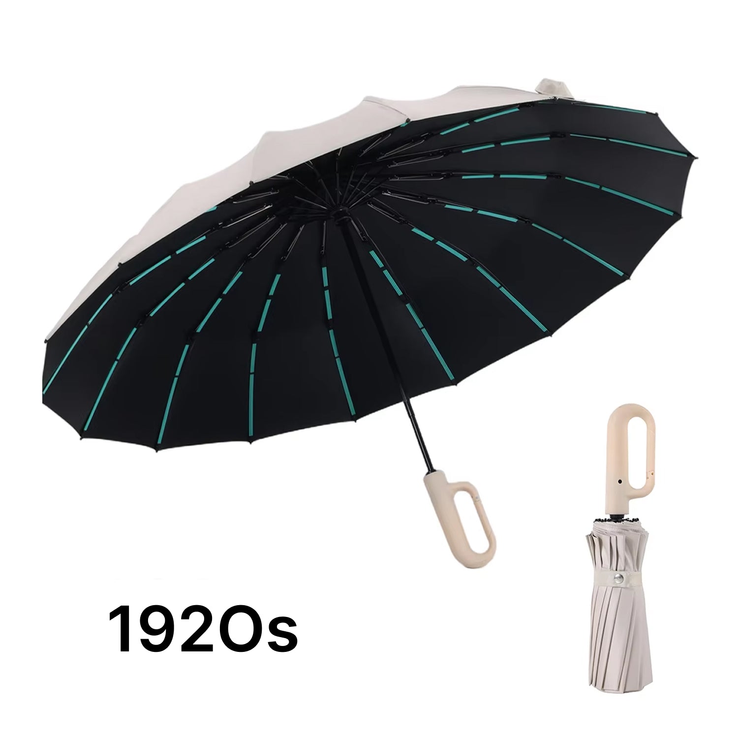 TempoEsta Parapluie Anti-Tempête Renforcé Résistant au Vent