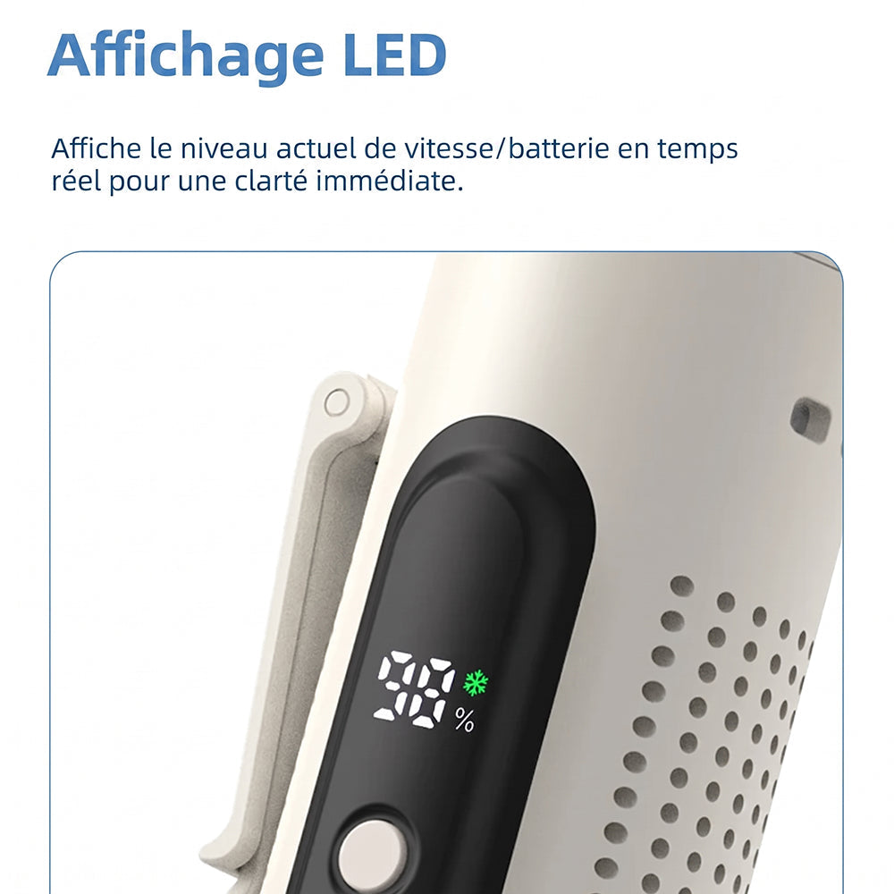 WindyonGo Ventilateur Portable Cryo 0°C Rechargeable 3000mAh
